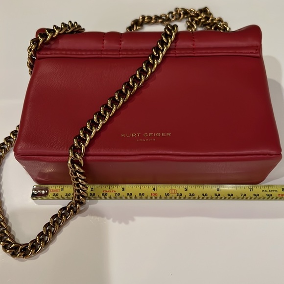 New Kurt Geiger London Kensington Bag Soft quilted leather golden chain - Picture 6 of 9